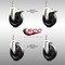 Service Caster 5 Inch 316SS Soft Rubber Swivel 3/8 Inch Threaded Stem Caster Lock Brake, 2PK SCC-SS316TSTTL20S514-SRS-381615-2-S2 - alternate 5